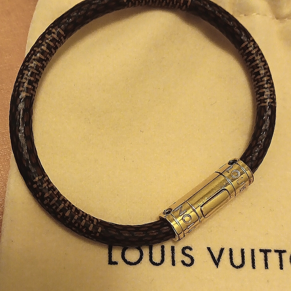 Louis Vuitton Bracelet Confidential Monogram Brown AUTHENTIC - Picture 10 of 11